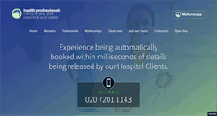 Desktop Screenshot of healthprofessionals.co.uk